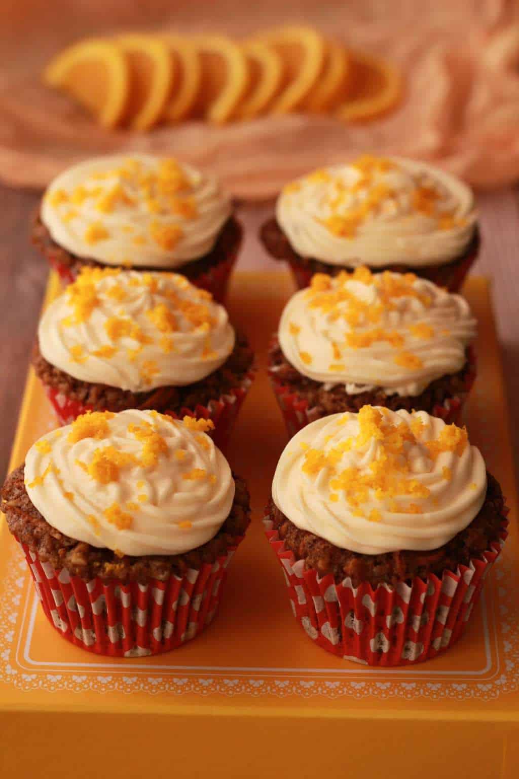 Vegan Carrot Cake Cupcakes (Orange and Walnut) - Loving It Vegan