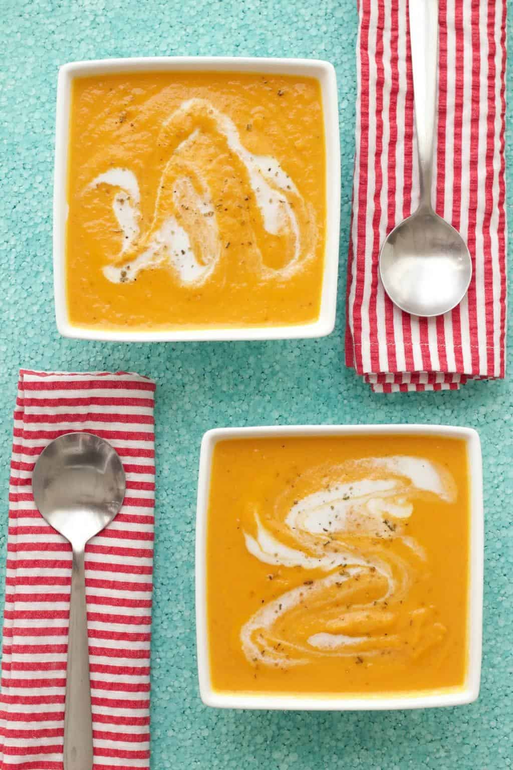 Spicy Thai Carrot And Sweet Potato Soup