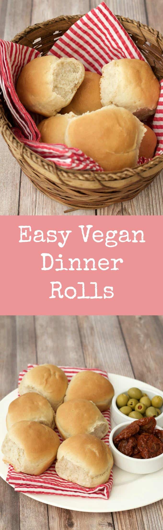 Easy Vegan Dinner Rolls #vegan #lovingitvegan #dinner #rolls #smallbatch #sides