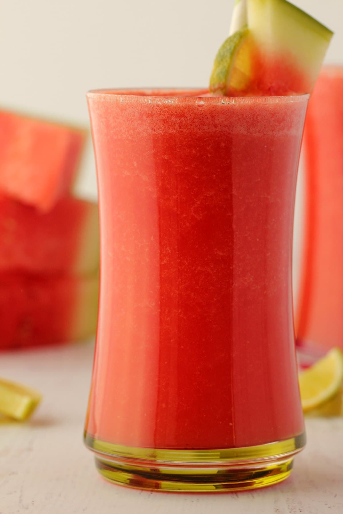 Watermelon Smoothie in a glass. 