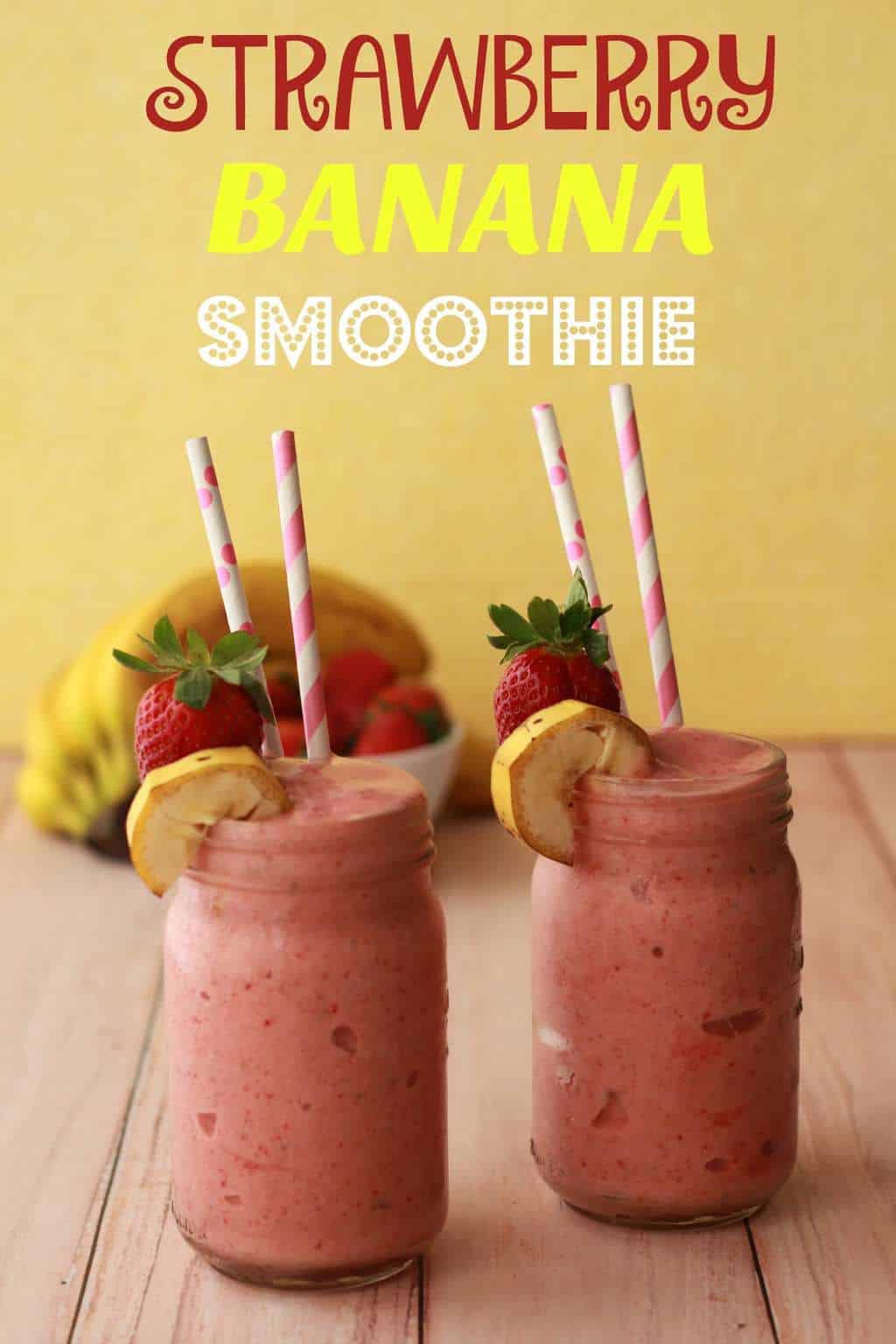 Strawberry Banana Smoothie - Loving It Vegan