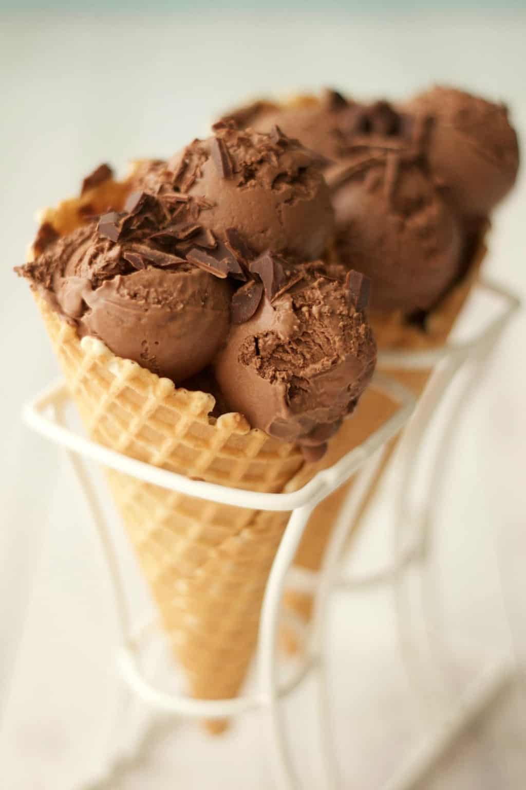 Vegan Chocolate Ice Cream #vegan #lovingitvegan #icecream #chocolate #dessert #dairyfree #glutenfree