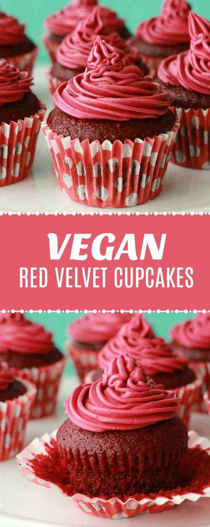 Vegan red velvet cupcakes