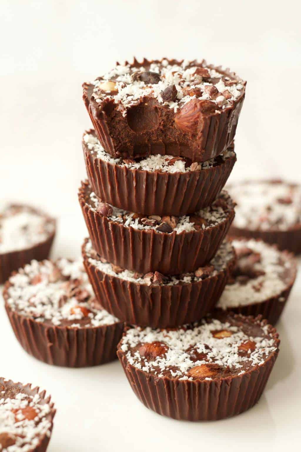Raw Chocolate Hazelnut Cups #vegan #lovingitvegan #raw #rawvegan #chocolate #dessert #glutenfree #dairyfree