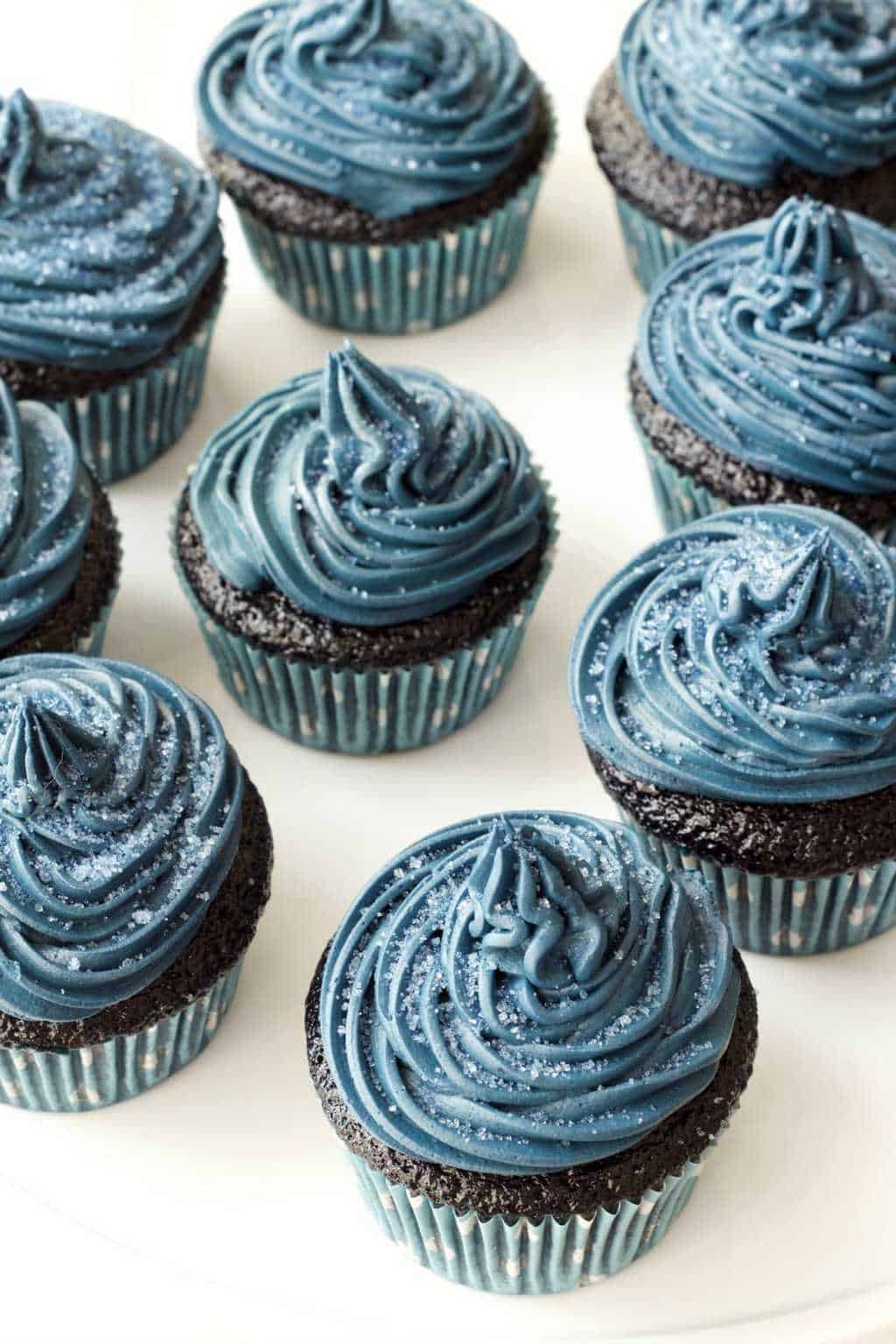 Cupcakes De Terciopelo Azul