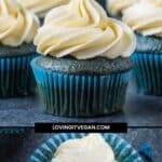 Vegan Blue Velvet Cupcakes