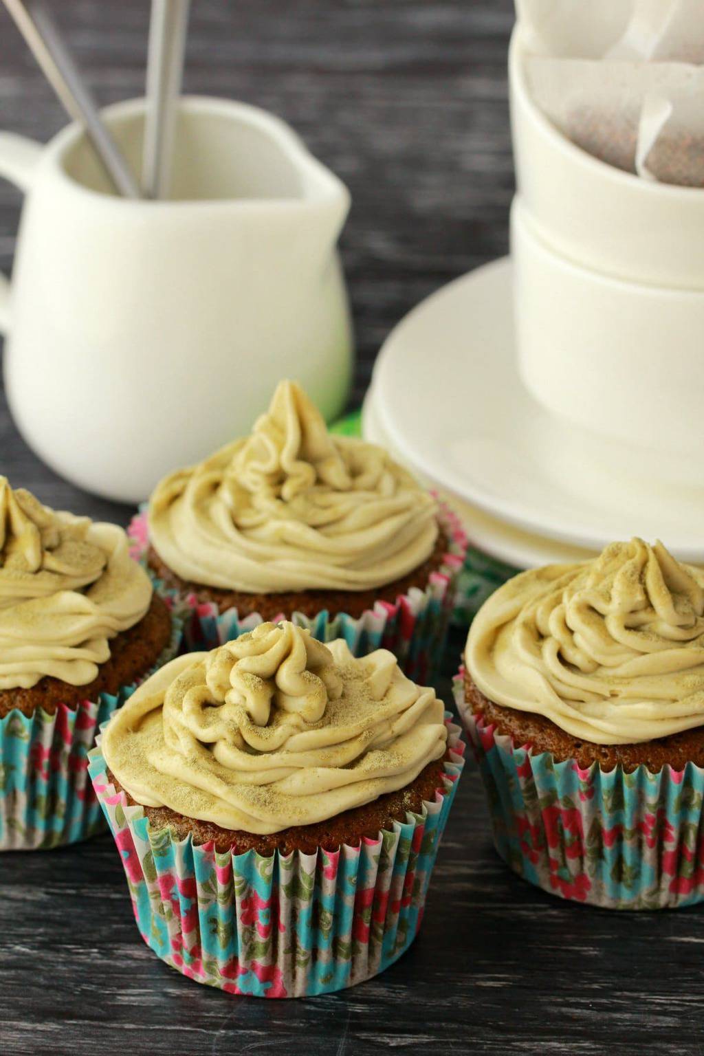Vegan Matcha Green Tea Cupcakes