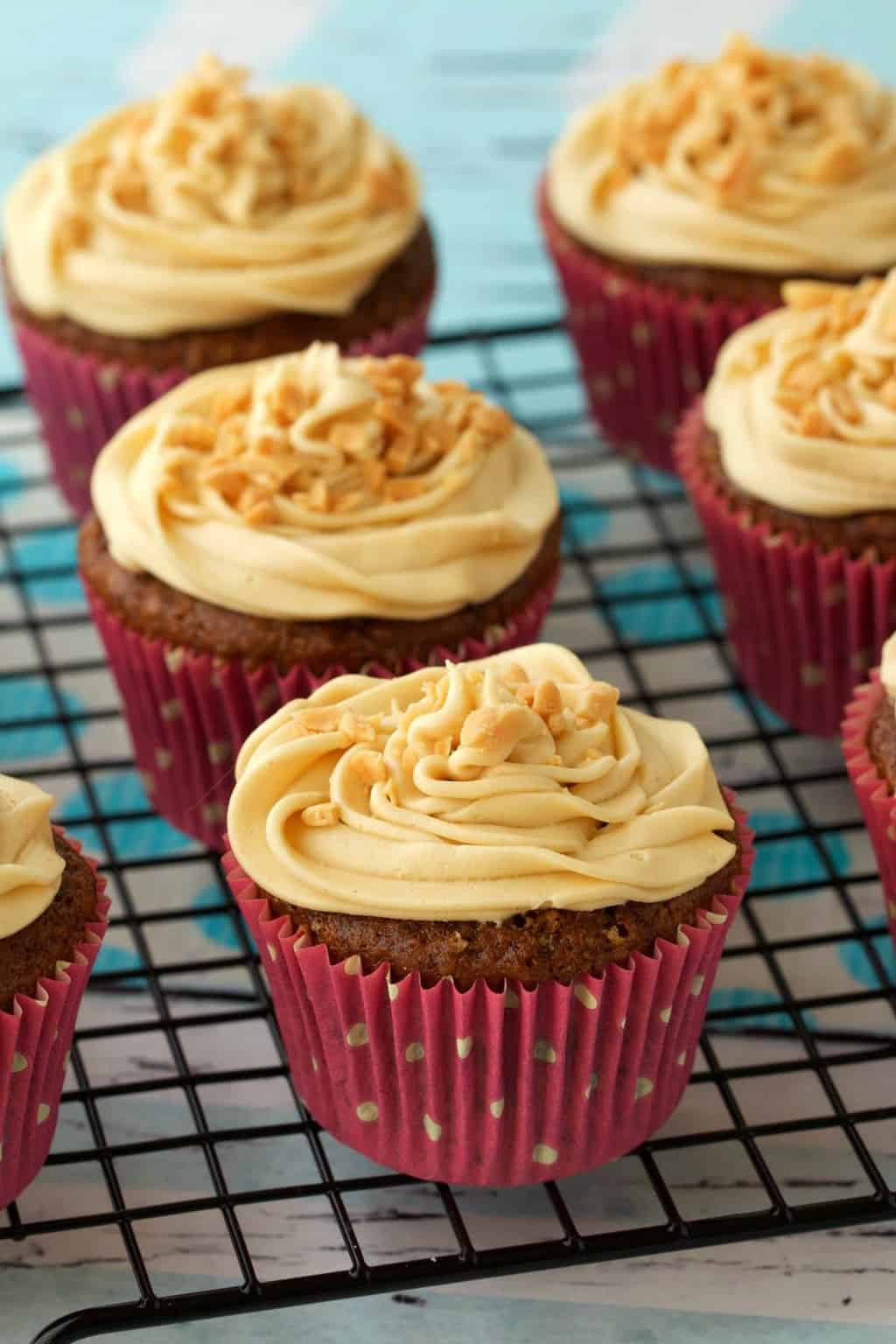 Vegan Banana Cupcakes With Peanut Butter Frosting