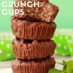 Chocolate Mint Crunch Cups