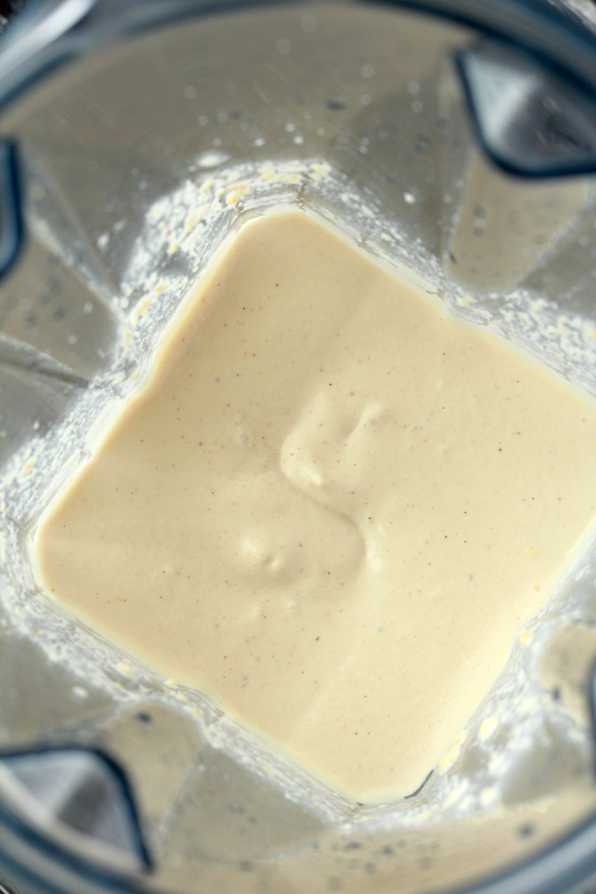 Cashew Cream in a blender jug freshly blended. 
