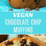 veganske chokolade chip Muffins