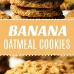Vegan Banana Oatmeal Cookies