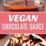 Salsa de chocolate vegana