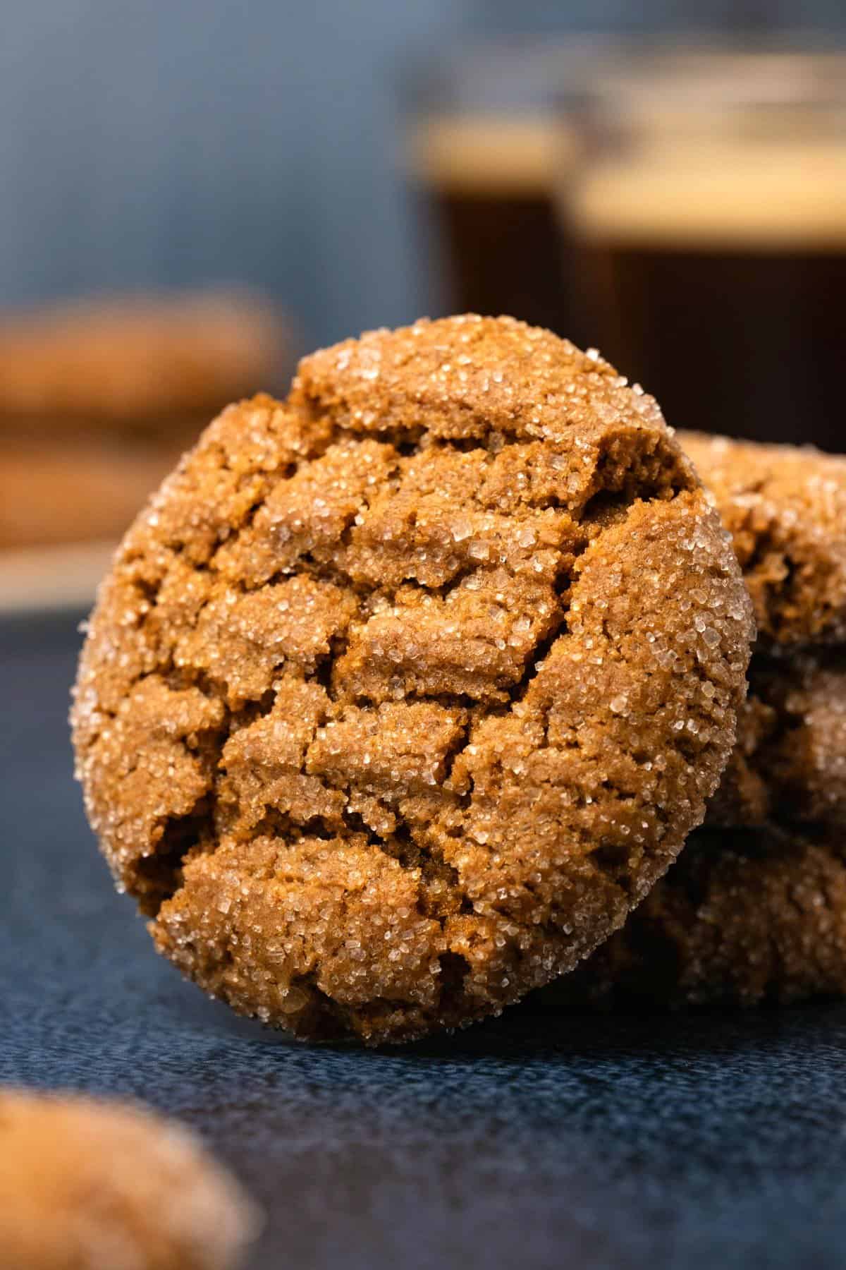 Vegan Ginger Cookies (Gingersnap)