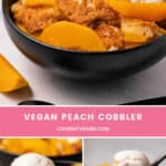Vegan Peach Cobbler