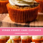 Vegan Carrot Cake Cupcakes