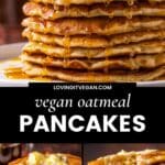 Vegan Oatmeal Pancakes