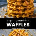 Vegan Pumpkin Waffles
