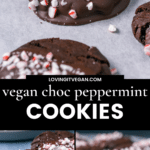 Vegan Chocolate Peppermint Cookies Pinterest Pin